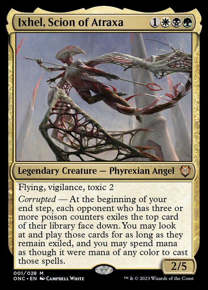 Ixhel, Scion of Atraxa, Phyrexia: All Will Be One Commander · 001/028