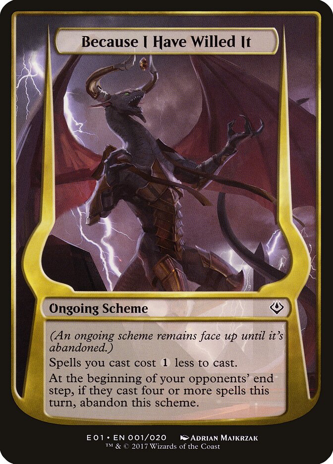 Because I Have Willed It, Archenemy: Nicol Bolas Schemes · 1-star