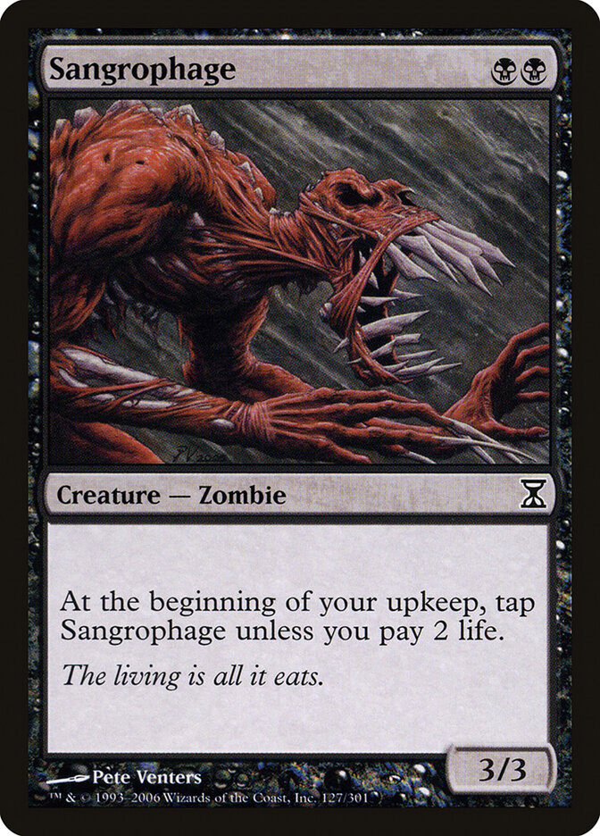 Sangrophage, Time Spiral · 127/301