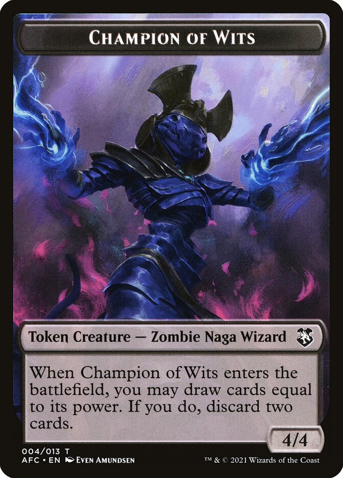 Champion of Wits, Forgotten Realms Commander Tokens · 004