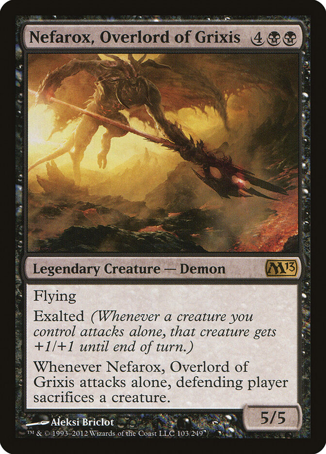 Nefarox, Overlord of Grixis, Magic 2013 · 103/249