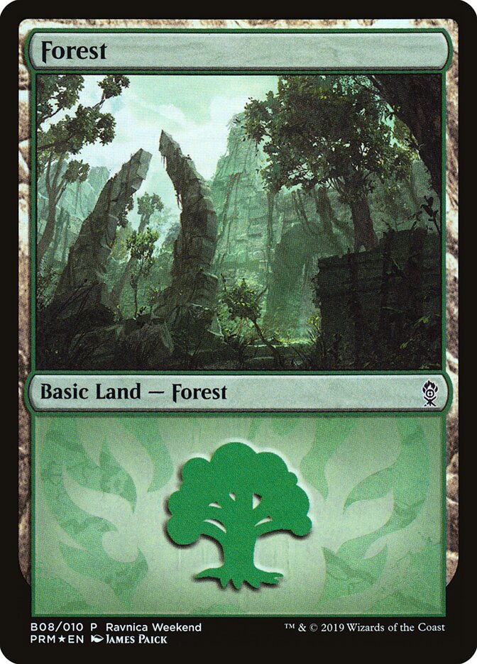 Forest, RNA Ravnica Weekend · b08
