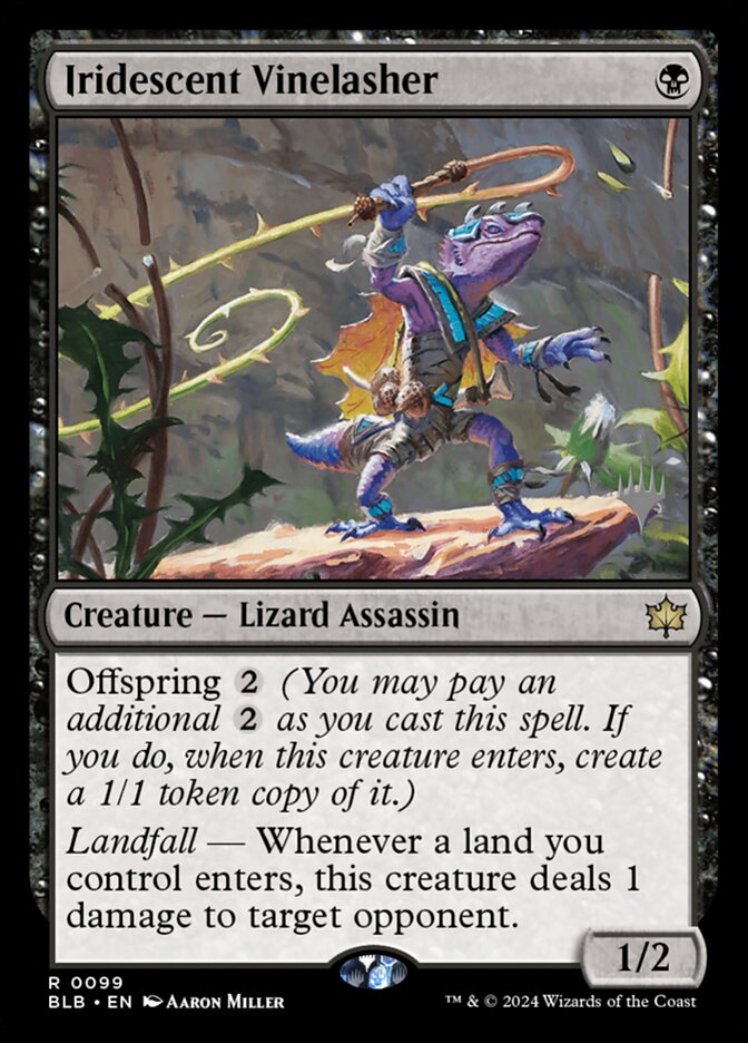 Iridescent Vinelasher, Bloomburrow Promos · 0099