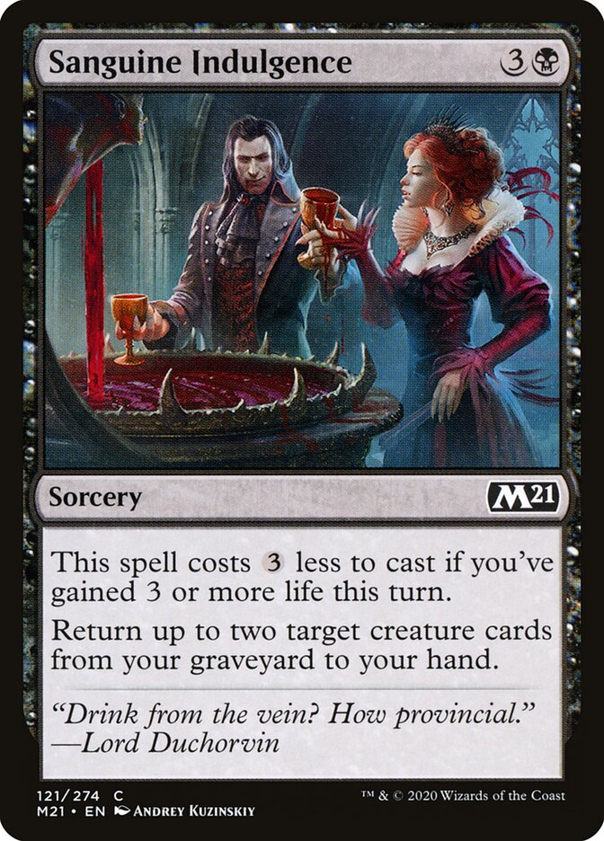 Sanguine Indulgence, Core Set 2021 · 121/274
