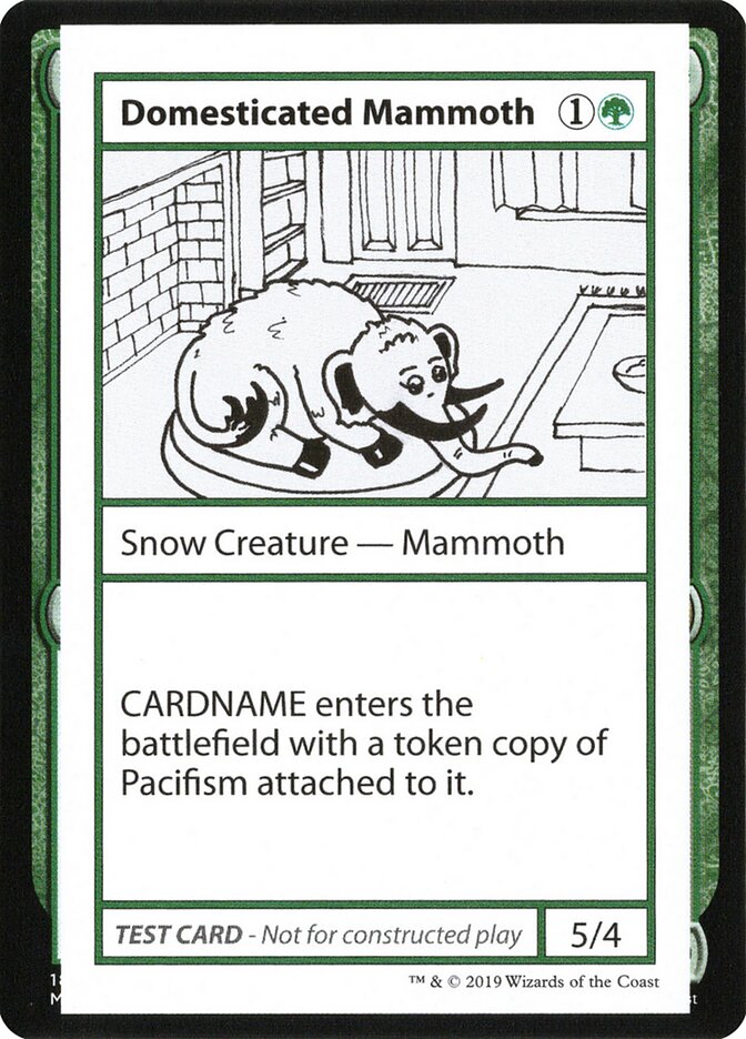 Domesticated Mammoth, Mystery Booster Playtest Cards 2021 · 072/121