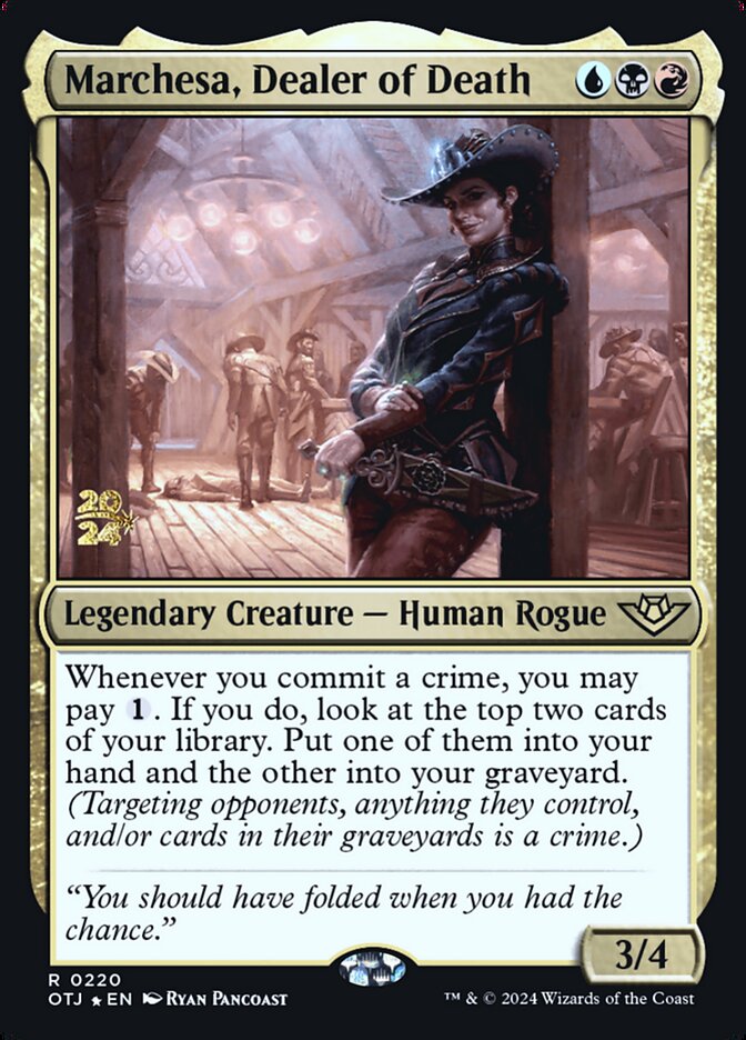 Marchesa, Dealer of Death, Outlaws of Thunder Junction Promos · 0220