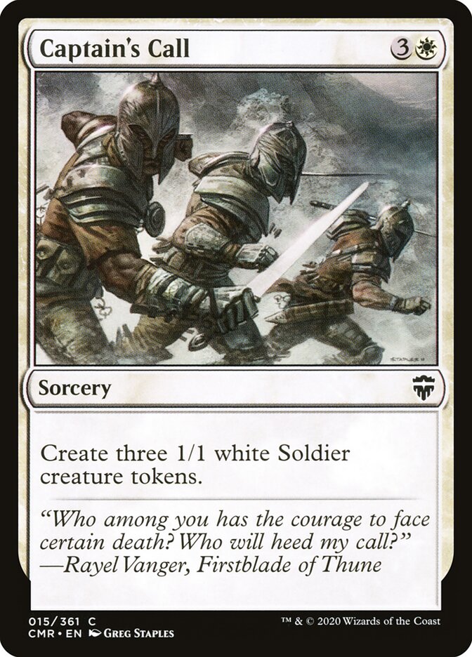 Captain's Call, Commander Legends · 015/361