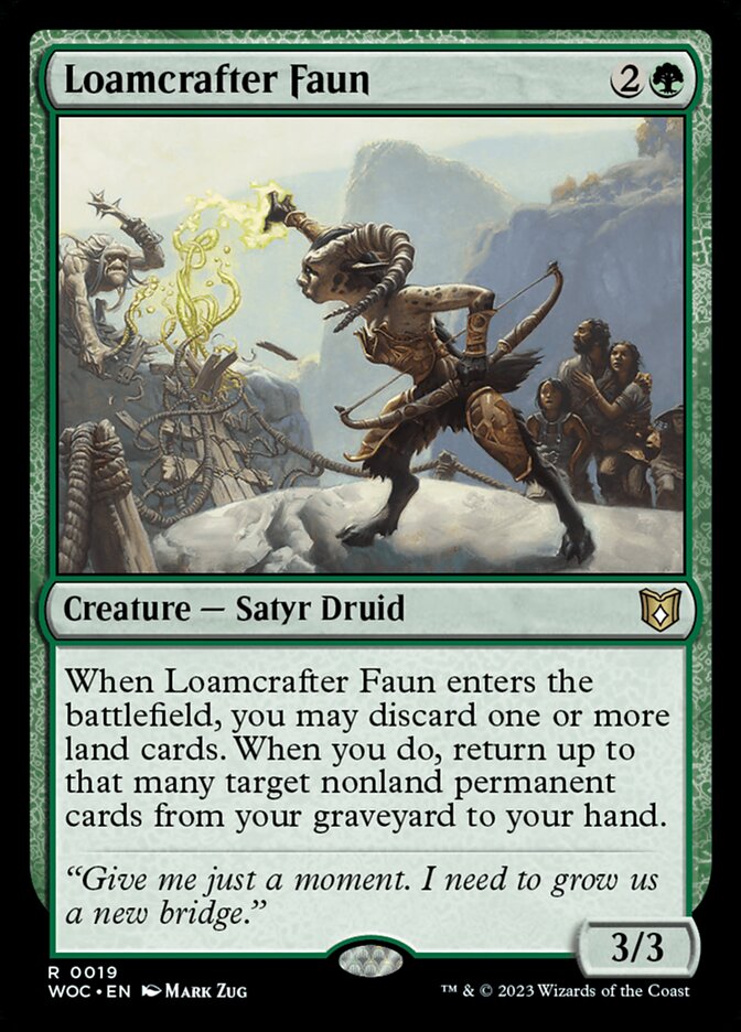 Loamcrafter Faun, Wilds of Eldraine Commander · 0019