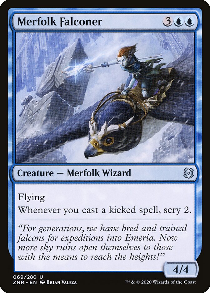 Merfolk Falconer, Zendikar Rising · 069/280