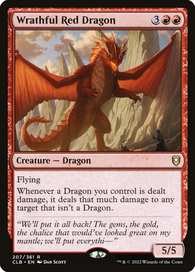 Wrathful Red Dragon, Commander Legends: Battle for Baldur's Gate · 207/361