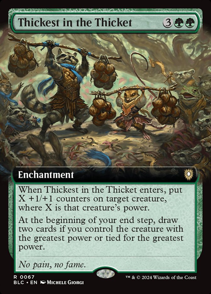 Thickest in the Thicket, Bloomburrow Commander · 0067