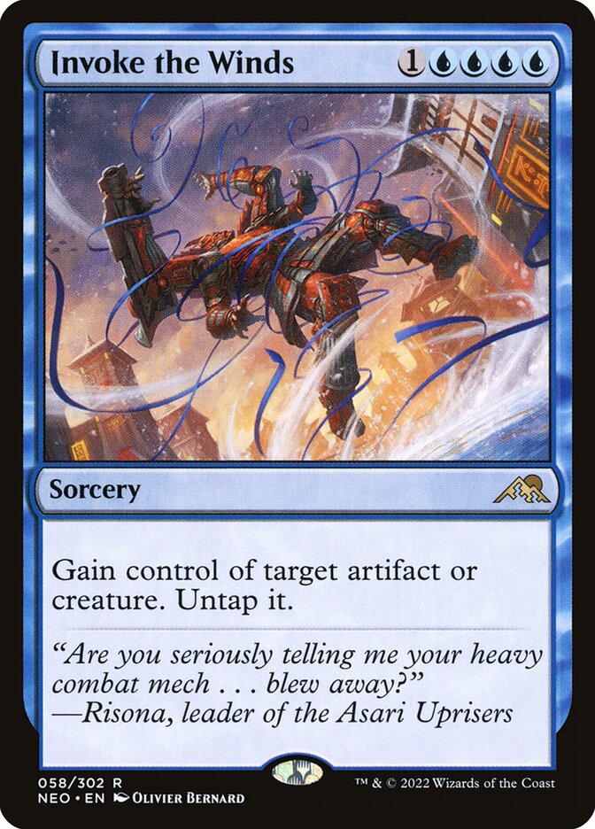 Invoke the Winds, Kamigawa: Neon Dynasty · 058/302