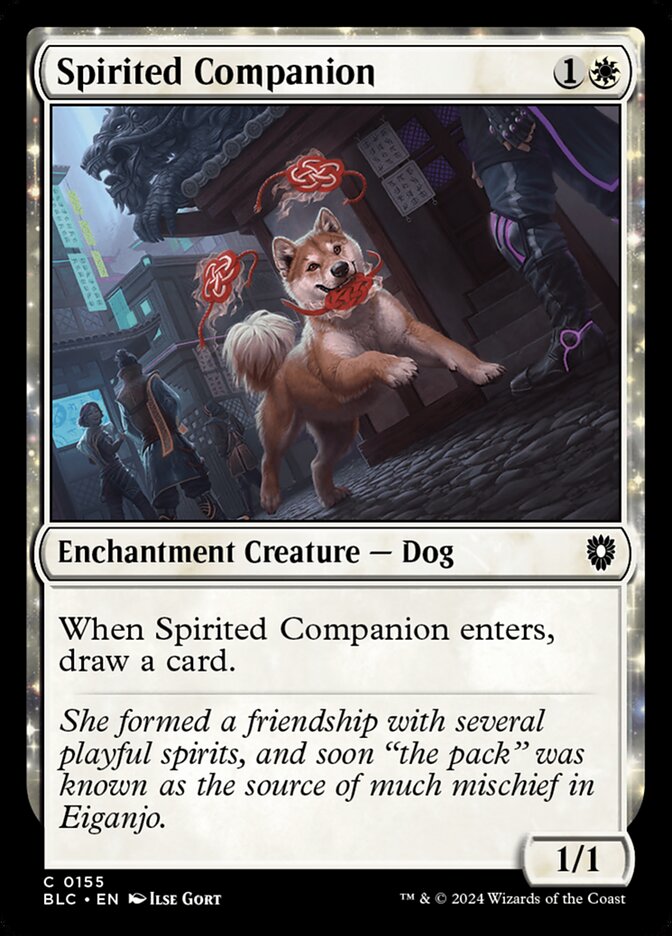 Spirited Companion, Bloomburrow Commander · 0155