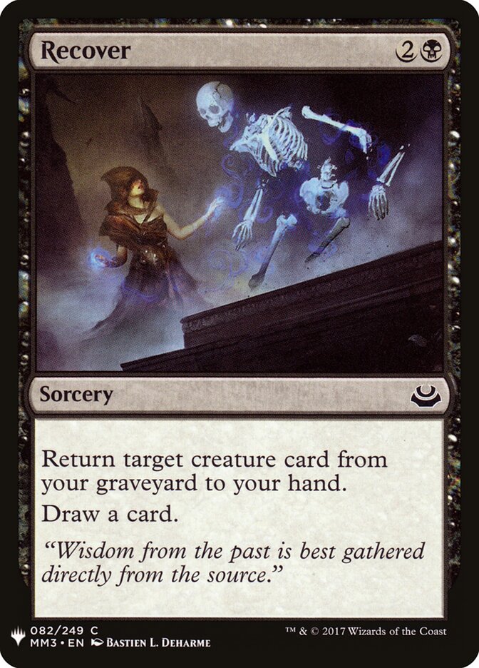 Recover, The List · mm3-82