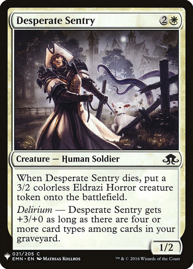 Desperate Sentry, The List · emn-21