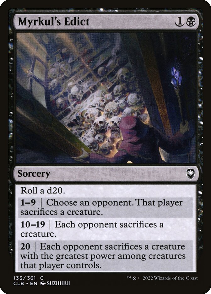 Myrkul's Edict, Commander Legends: Battle for Baldur's Gate · 135/361