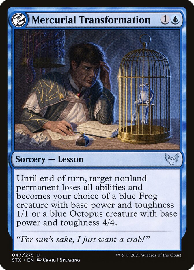 Mercurial Transformation, Strixhaven: School of Mages · 047/275