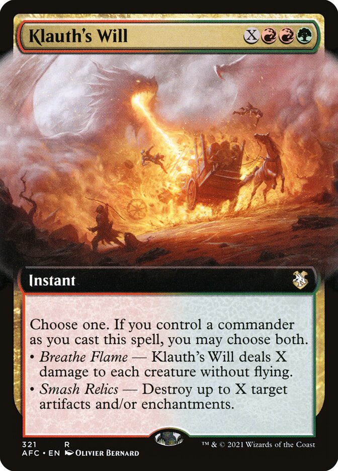 Klauth's Will, Forgotten Realms Commander · 321