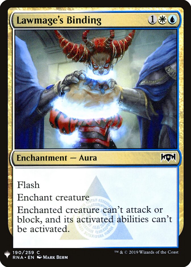 Lawmage's Binding, The List · rna-190
