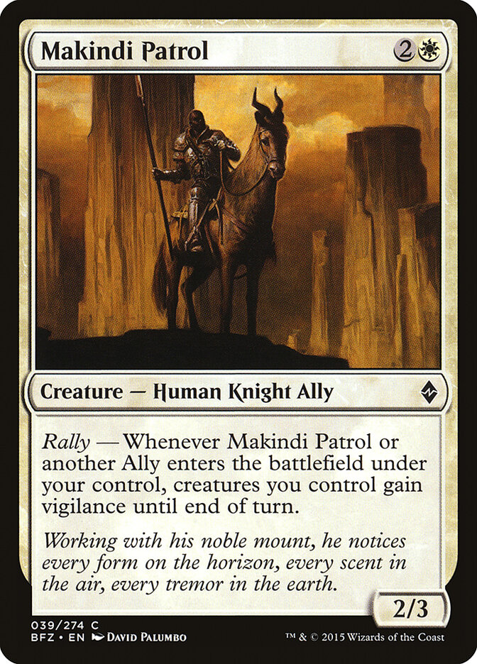 Makindi Patrol, Battle for Zendikar · 039/274