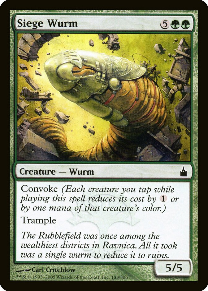 Siege Wurm, Ravnica: City of Guilds · 183/306