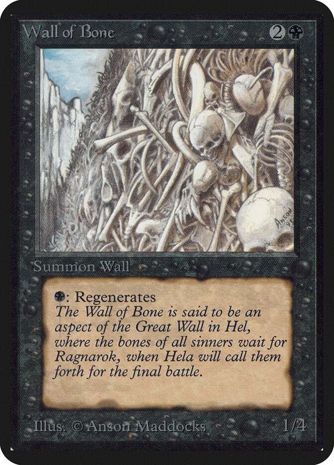 Wall of Bone, Limited Edition Alpha · 132