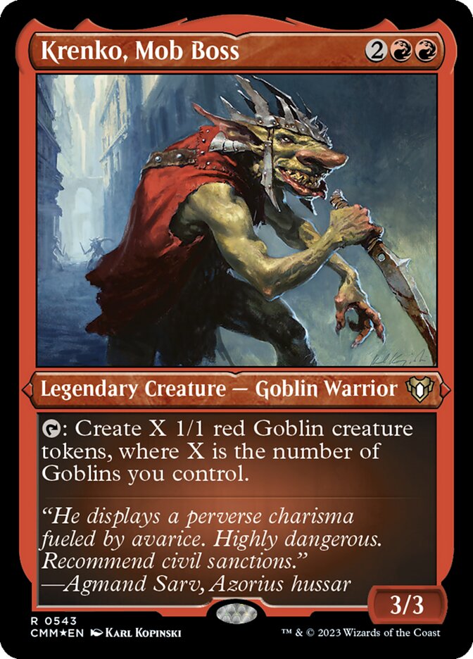 Krenko, Mob Boss, Commander Masters · 0543