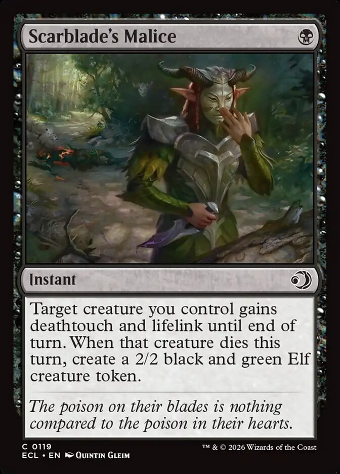 Scarblade's Malice, Lorwyn Eclipsed · 0119
