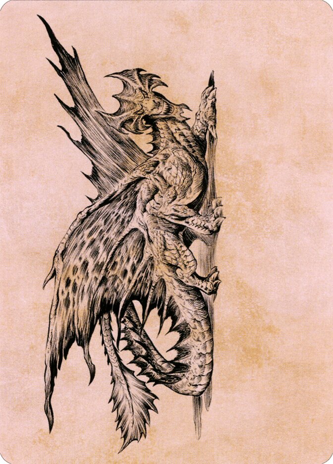 Ancient Brass Dragon // Ancient Brass Dragon, Battle for Baldur's Gate Art Series · 049