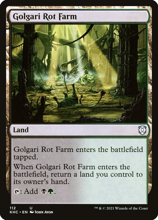 Golgari Rot Farm, Kaldheim Commander · 112