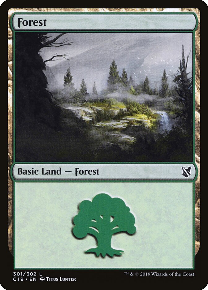 Forest, Commander 2019 · 301/302