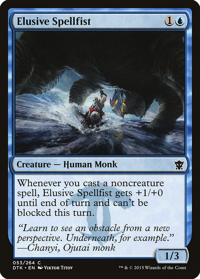 Elusive Spellfist, Dragons of Tarkir · 053/264