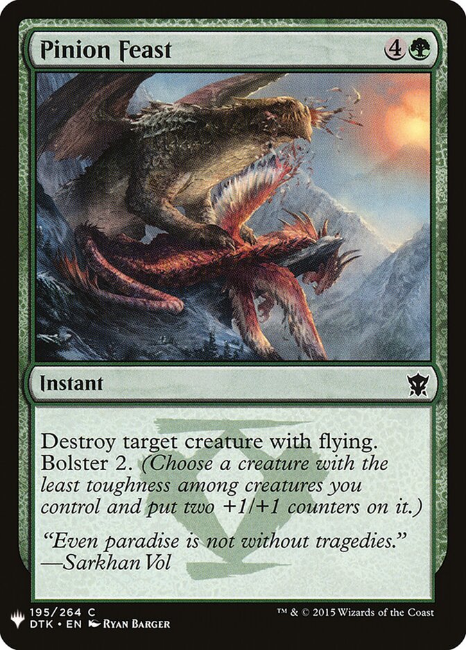 Pinion Feast, The List · dtk-195