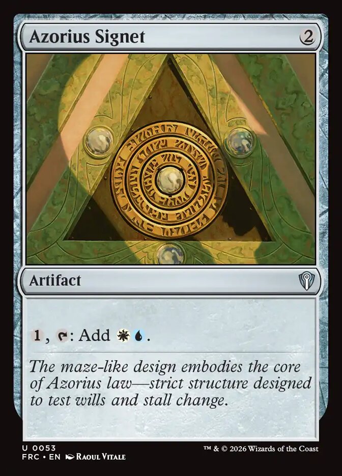 Azorius Signet, Reality Fracture Commander · 0053