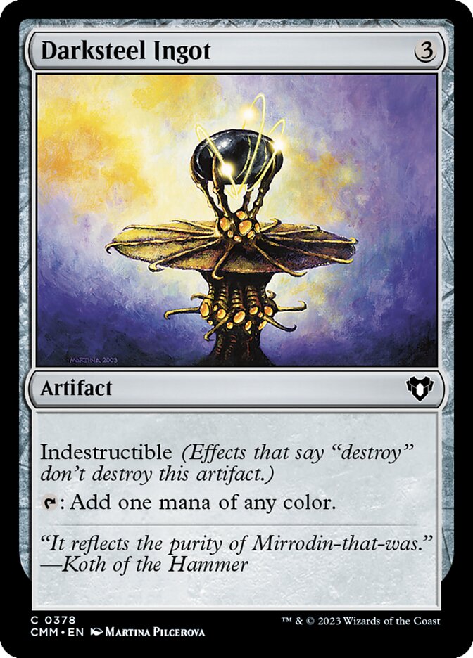 Darksteel Ingot, Commander Masters · 0378