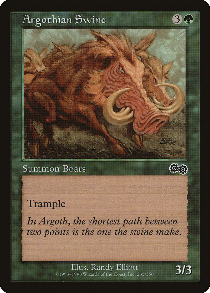 Argothian Swine, Urza's Saga · 235/350