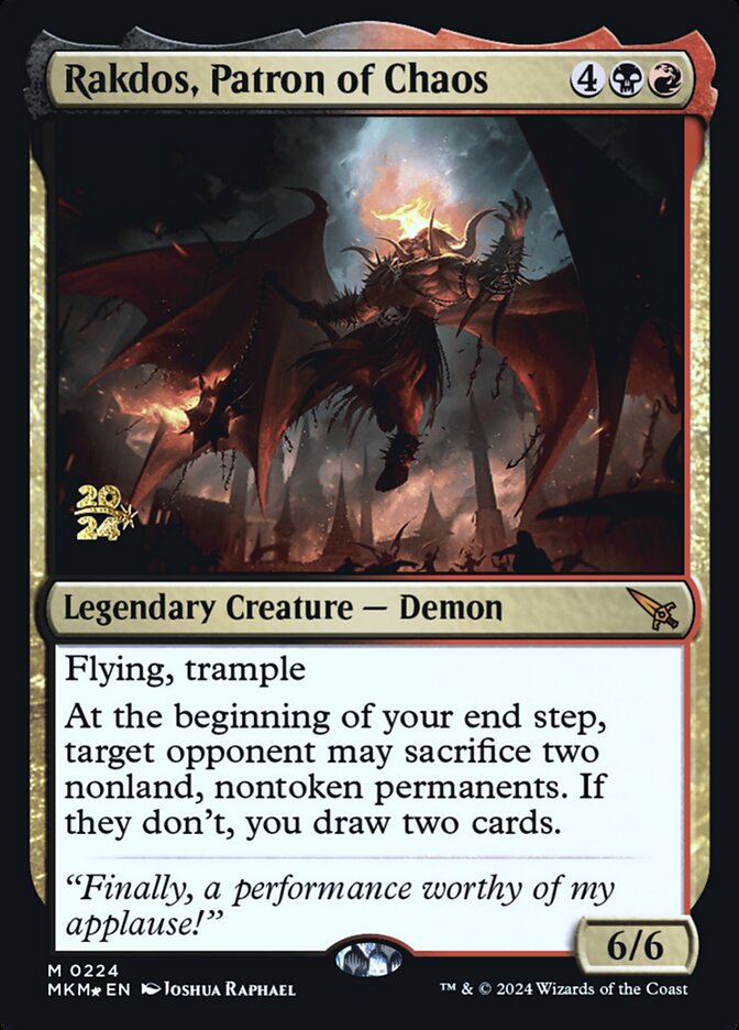 Rakdos, Patron of Chaos, Murders at Karlov Manor Promos · 0224