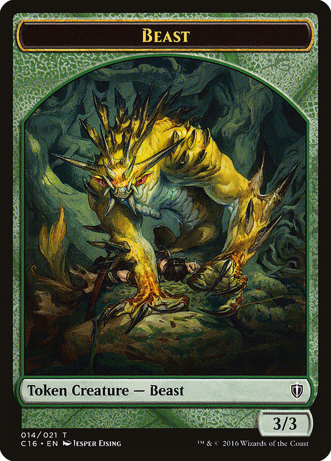 Beast, Commander 2016 Tokens · 014