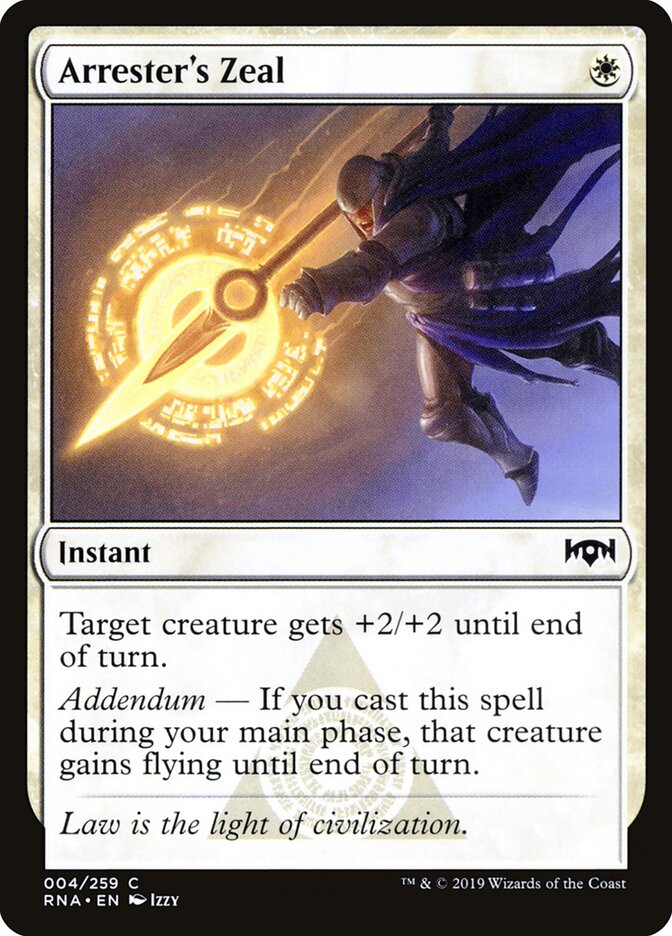 Arrester's Zeal, Ravnica Allegiance · 004/259