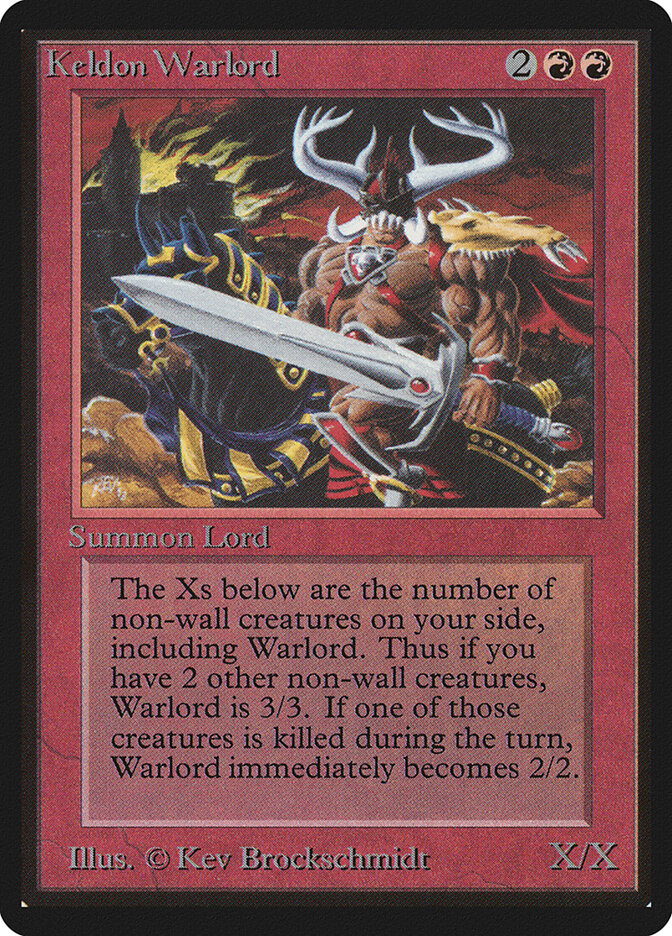 Keldon Warlord, Limited Edition Beta · 161