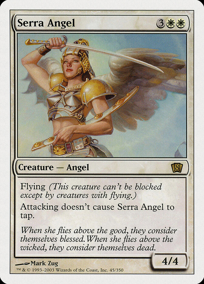 Serra Angel, Eighth Edition · 45/350
