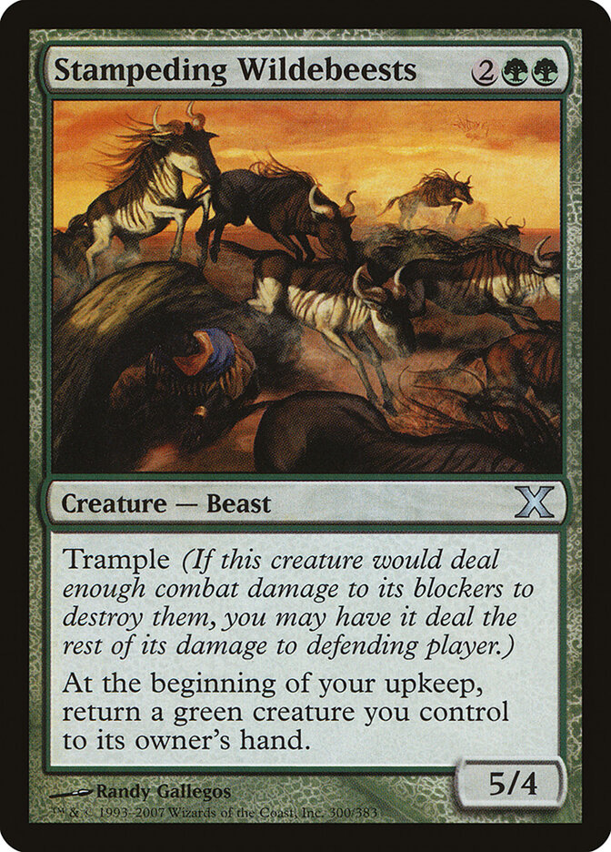 Stampeding Wildebeests, Tenth Edition · 300/383