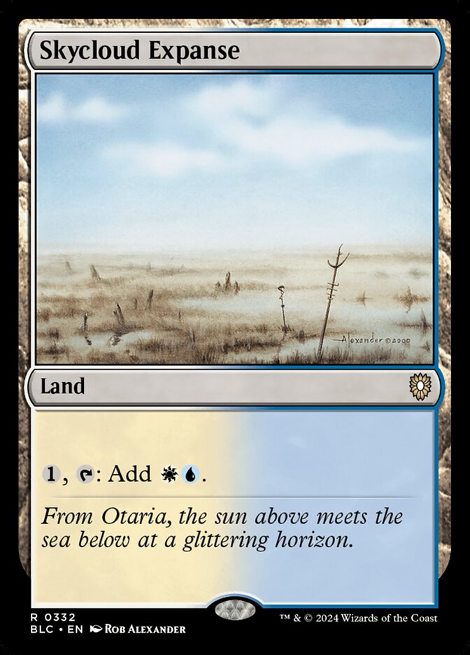 Skycloud Expanse, Bloomburrow Commander · 0332