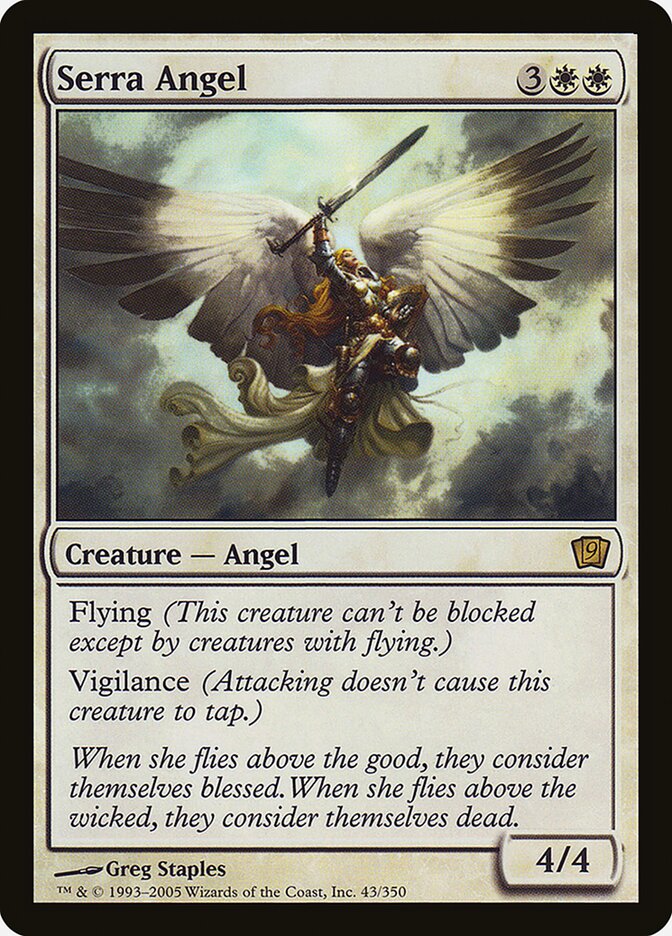 Serra Angel, Ninth Edition · 43-star