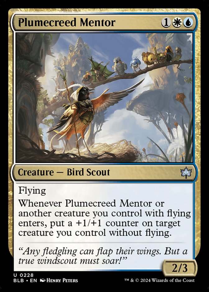 Plumecreed Mentor, Bloomburrow · 0228