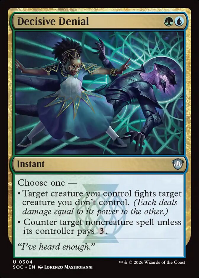 Decisive Denial, Secrets of Strixhaven Commander · 0304