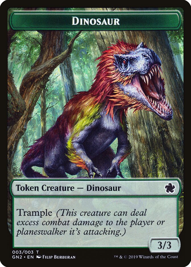 Dinosaur, Game Night 2019 Tokens · 003