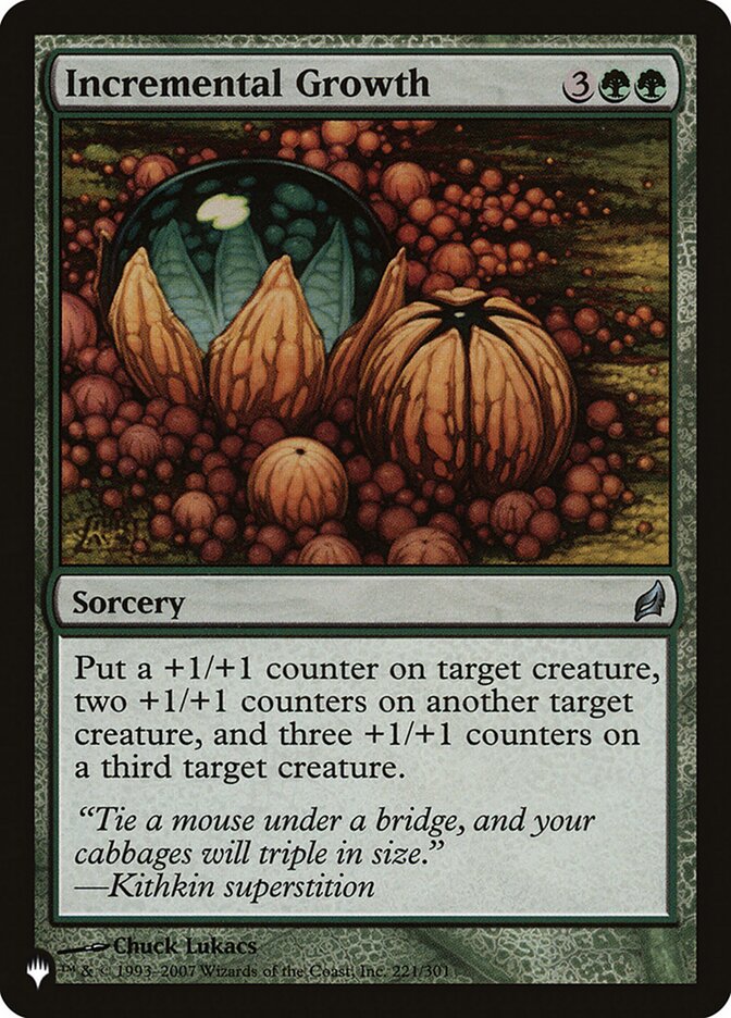 Incremental Growth, The List · lrw-221