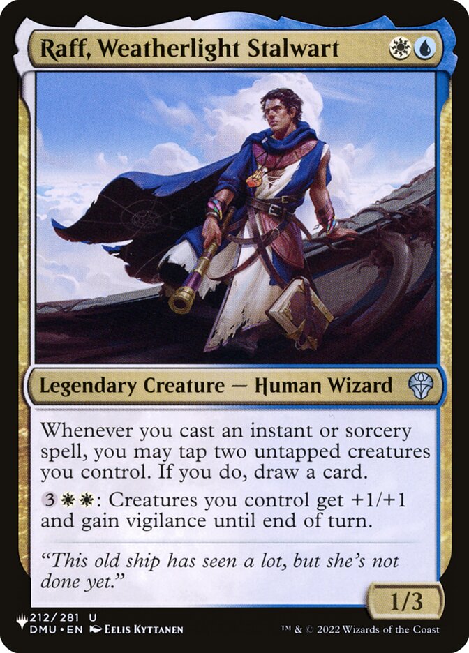 Raff, Weatherlight Stalwart, The List · dmu-212