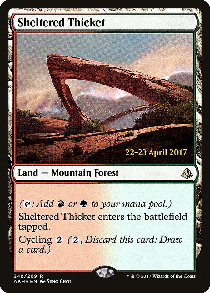Sheltered Thicket, Amonkhet Promos · 248/269